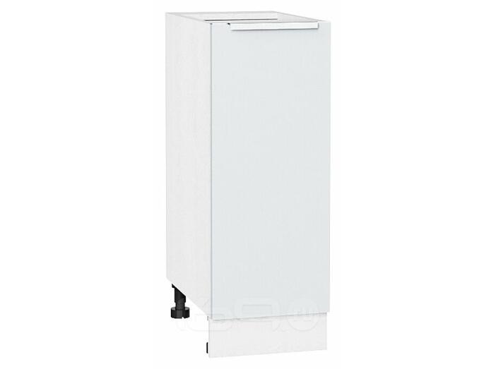 Шкаф нижний с 1-ой дверцей Фьюжн Silky White Белый 816*300*480