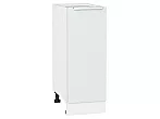 Шкаф нижний с 1-ой дверцей Фьюжн Silky White Белый 816*300*480