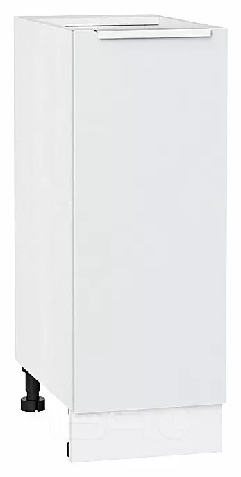 Шкаф нижний с 1-ой дверцей Фьюжн Silky White Белый 816*300*480