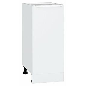 Шкаф нижний с 1-ой дверцей Фьюжн Silky White Белый 816*350*480