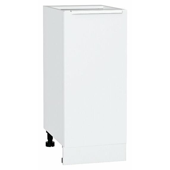 Шкаф нижний с 1-ой дверцей Фьюжн Silky White Белый 816*350*480