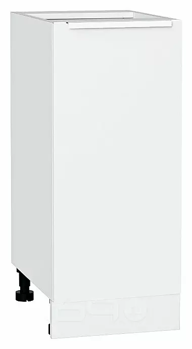 Шкаф нижний с 1-ой дверцей Фьюжн Silky White Белый 816*350*480