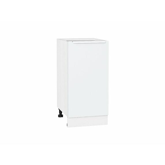 Шкаф нижний с 1-ой дверцей Фьюжн Silky White Белый 816*400*480