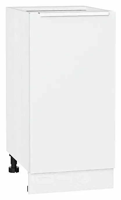 Шкаф нижний с 1-ой дверцей Фьюжн Silky White Белый 816*400*480