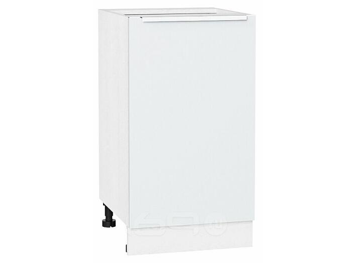 Шкаф нижний с 1-ой дверцей Фьюжн Silky White Белый 816*450*480