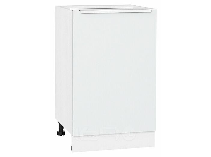 Шкаф нижний с 1-ой дверцей Фьюжн Silky White Белый 816*500*480