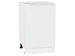 Шкаф нижний с 1-ой дверцей Фьюжн Silky White Белый 816*500*480