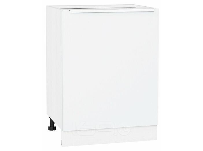 Шкаф нижний с 1-ой дверцей Фьюжн Silky White Белый 816*600*480