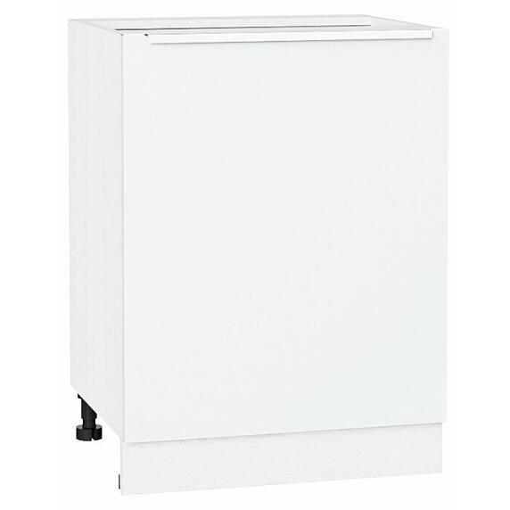 Шкаф нижний с 1-ой дверцей Фьюжн Silky White Белый 816*600*480