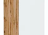 Шкаф нижний с 1-ой дверцей Фьюжн Silky White Дуб Вотан 816*200*480