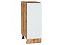 Шкаф нижний с 1-ой дверцей Фьюжн Silky White Дуб Вотан 816*300*480