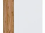 Шкаф нижний с 1-ой дверцей Фьюжн Silky White Дуб Вотан 816*300*480