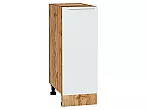 Шкаф нижний с 1-ой дверцей Фьюжн Silky White Дуб Вотан 816*300*480