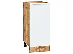 Шкаф нижний с 1-ой дверцей Фьюжн Silky White Дуб Вотан 816*350*480
