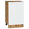 Шкаф нижний с 1-ой дверцей Фьюжн Silky White Дуб Вотан 816*500*480 Шкаф нижний с 1-ой дверцей Фьюжн Silky White Дуб Вотан 816*500*480