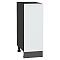 Шкаф нижний с 1-ой дверцей Фьюжн Silky White Graphite 816*300*480 Шкаф нижний с 1-ой дверцей Фьюжн Silky White Graphite 816*300*480