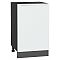 Шкаф нижний с 1-ой дверцей Фьюжн Silky White Graphite 816*500*480 Шкаф нижний с 1-ой дверцей Фьюжн Silky White Graphite 816*500*480