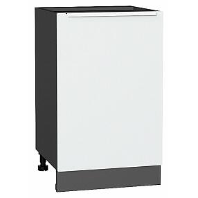 Шкаф нижний с 1-ой дверцей Фьюжн Silky White Graphite 816*500*480