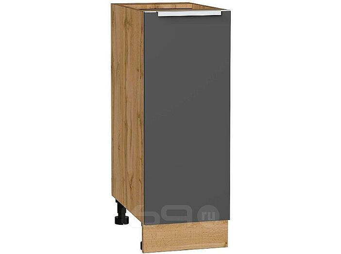 Шкаф нижний с 1-ой дверцей Фьюжн Stormy Silk/Дуб Вотан 816*300*480