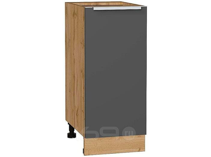 Шкаф нижний с 1-ой дверцей Фьюжн Stormy Silk/Дуб Вотан 816*350*480