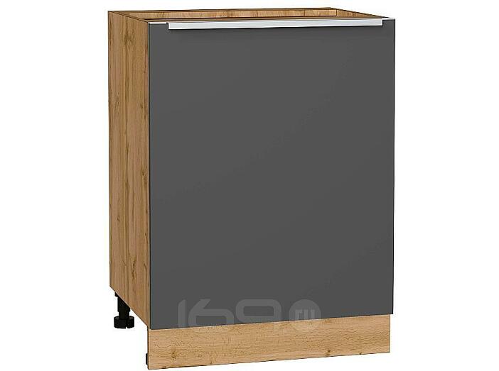 Шкаф нижний с 1-ой дверцей Фьюжн Stormy Silk/Дуб Вотан 816*600*480