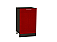Шкаф нижний с 1-ой дверцей Греция Н 500 Гранатовый металлик-Венге