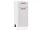 Шкаф нижний с 1-ой дверцей и ящиком Барселона Кашемир Белый 816*300*484