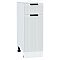 Шкаф нижний с 1-ой дверцей и ящиком Евро Лайн Белый / Белый 816*300*478