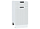 Шкаф нижний с 1-ой дверцей и ящиком Евро Лайн Белый / Белый 816*400*478