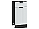 Шкаф нижний с 1-ой дверцей и ящиком Евро Лайн Белый / Graphite 816*400*478