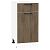 Шкаф нижний с 1-ой дверцей и ящиком Флэт Brown Casella Oak 2S/Белый 816*400*478