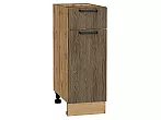 Шкаф нижний с 1-ой дверцей и ящиком Флэт Brown Casella Oak 2S/Дуб Вотан 816*300*478