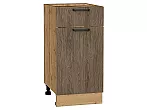 Шкаф нижний с 1-ой дверцей и ящиком Флэт Brown Casella Oak 2S/Дуб Вотан 816*400*478