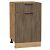 Шкаф нижний с 1-ой дверцей и ящиком Флэт Brown Casella Oak 2S/Дуб Вотан 816*500*478