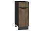 Шкаф нижний с 1-ой дверцей и ящиком Флэт Brown Casella Oak 2S/Graphite 816*300*478