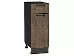 Шкаф нижний с 1-ой дверцей и ящиком Флэт Brown Casella Oak 2S/Graphite 816*300*478