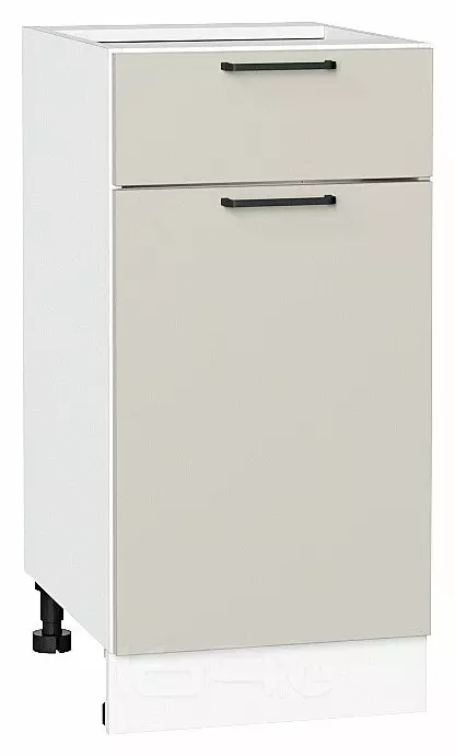 Шкаф нижний с 1-ой дверцей и ящиком Флэт Cashmere In 2S/Белый 816*400*478