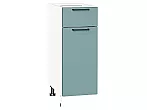 Шкаф нижний с 1-ой дверцей и ящиком Флэт Grey-green In 2S/Белый 816*300*478