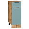 Шкаф нижний с 1-ой дверцей и ящиком Флэт Grey-green In 2S/Дуб Вотан 816*300*478 Шкаф нижний с 1-ой дверцей и ящиком Флэт Grey-green In 2S/Дуб Вотан 816*300*478