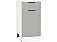 Шкаф нижний с 1-ой дверцей и ящиком Флэт Light Grey In 2S/Белый 816*400*478
