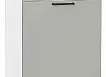 Шкаф нижний с 1-ой дверцей и ящиком Флэт Light Grey In 2S/Белый 816*500*478