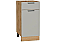 Шкаф нижний с 1-ой дверцей и ящиком Флэт Light Grey In 2S/Дуб Вотан 816*400*478