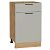 Шкаф нижний с 1-ой дверцей и ящиком Флэт Light Grey In 2S/Дуб Вотан 816*500*478