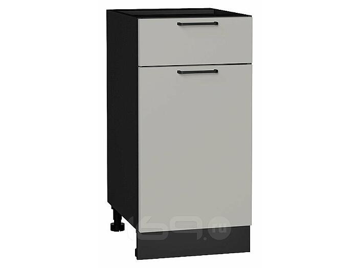 Шкаф нижний с 1-ой дверцей и ящиком Флэт Light Grey In 2S/Graphite 816*400*478
