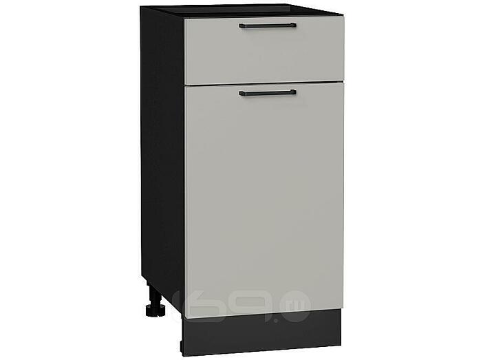 Шкаф нижний с 1-ой дверцей и ящиком Флэт Light Grey In 2S/Graphite 816*400*478