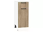 Шкаф нижний с 1-ой дверцей и ящиком Флэт Natural Casella Oak 2S/Белый 816*300*478