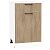 Шкаф нижний с 1-ой дверцей и ящиком Флэт Natural Casella Oak 2S/Белый 816*500*478