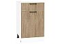 Шкаф нижний с 1-ой дверцей и ящиком Флэт Natural Casella Oak 2S/Белый 816*500*478