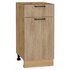 Шкаф нижний с 1-ой дверцей и ящиком Флэт Natural Casella Oak 2S/Дуб Вотан 816*400*478