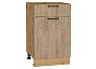 Шкаф нижний с 1-ой дверцей и ящиком Флэт Natural Casella Oak 2S/Дуб Вотан 816*500*478